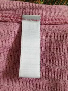 magenta Textured Top
