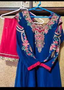 Elegant Blue Ethnic Gown