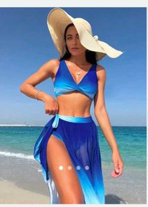 Blue Ombre Bikini Set