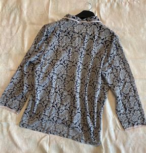 Grey Trendy Floral Shirt☀️