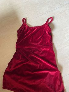 Red Velvet Party Wear Dress