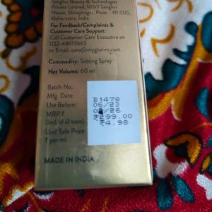 MyGlamm Set On You Setting Spray (60ml) | Long Las