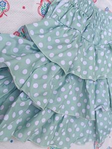 Cute Polka Dot Ruffle Skirt