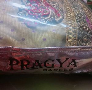 Brand New Party Wear Saree With Blouse Material
