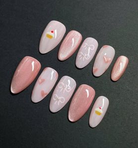 Pink Kawaii Press-On Nails
