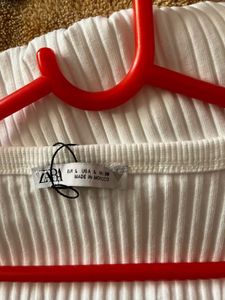 Zara White Bodysuit with Buttons