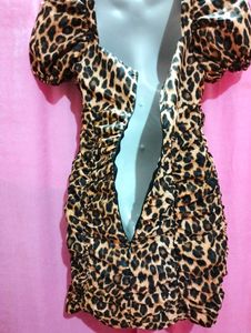 Leopard Print Mini Dress