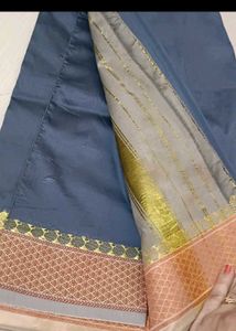 Elegant Grey Saree