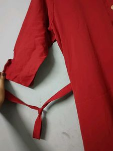 Color Block Midi Shirt Dress