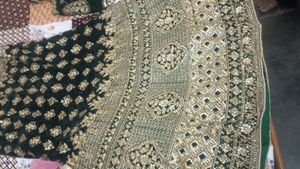 Bottle Green Bridal Lehenga
