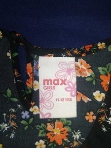 Floral Black Top