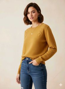 Embroidered Knit Sweater