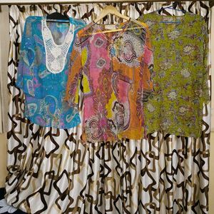 Y2K Paisley Print Tunics🎀(3)