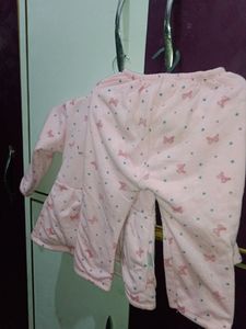 1-2 Yr woonie Baby Girl&#39;s Woolen Frock