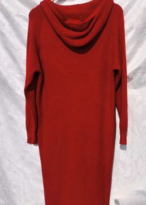 Chic Red Knit Midi Dress ♥️🍒