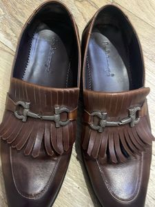 Leather Loafers with Tassels