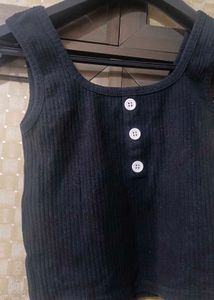 Cute Black Tank Top