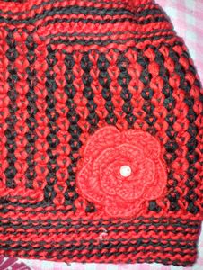 Crochet Beanie with Flower