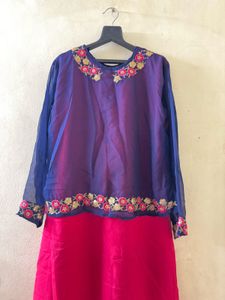 Blue pink Kurta