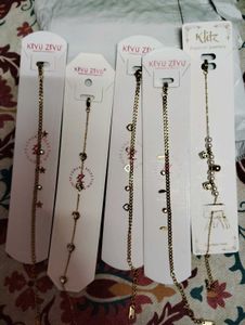 Set of 5 Assorted Anti-tarnish Charm Bracelets