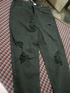 Denim Torn Jeans Womens