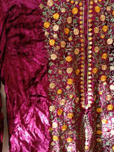 Royal Velvet Heavy Embroidery Kurta Set