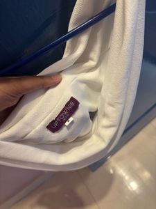 White Cowl Neck Top