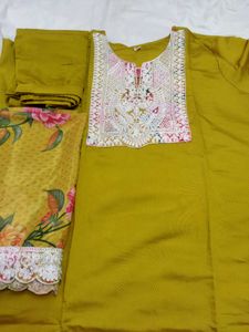 Floral Embroidered Indian Suit