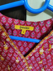 Global Desi Kurta Rani Pink Kurt