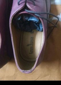 (NEW) LOUIS STITCH Men Textured Leather Shoes