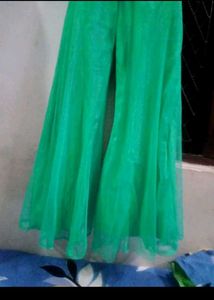 Green Kurta Plazo  Set