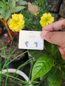 Sliver Studs With Hallmark