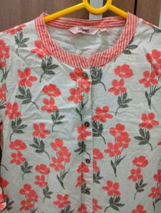 Floral Kurti 🧡🌺