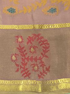 Vintage Tissue Silk Saree - Elegant Design