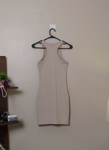 Beige Bodycon Dress