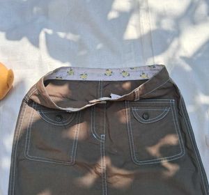 Cargo Brown Mini Skirt