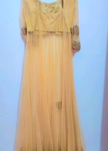 Golden Long Gown Dress