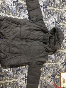 Stylish Gray Puffer Jacket