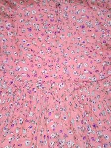Flower Print Pink Top