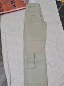 Beige Cargo Pants