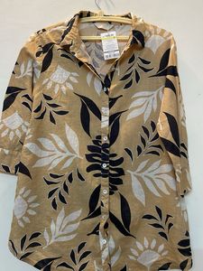 Printed Cotton Shirt For Ladies
