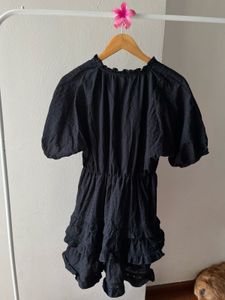 Cute Black Ruffled Dress