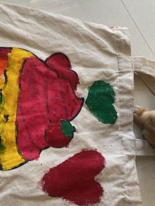 Hand-Painted Cupcake Tote Bag