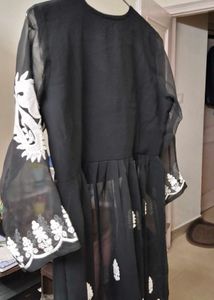 Embroidered Black Kurta