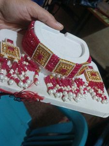 Elegant Red &amp; Gold Jewelry Set