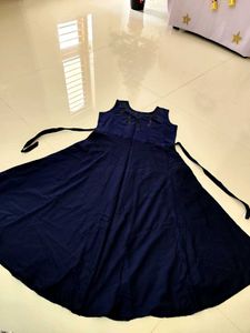 Elegant Navy Blue Dress