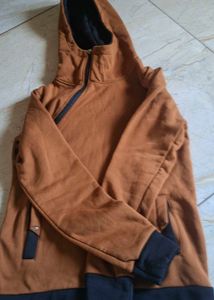 Brown Zip Hoodie