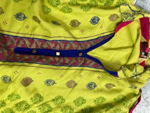 Yellow Embroidered Kurta