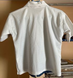 Zip Up Denim Corset Top