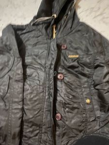 Black Winter Pluffy Jacket